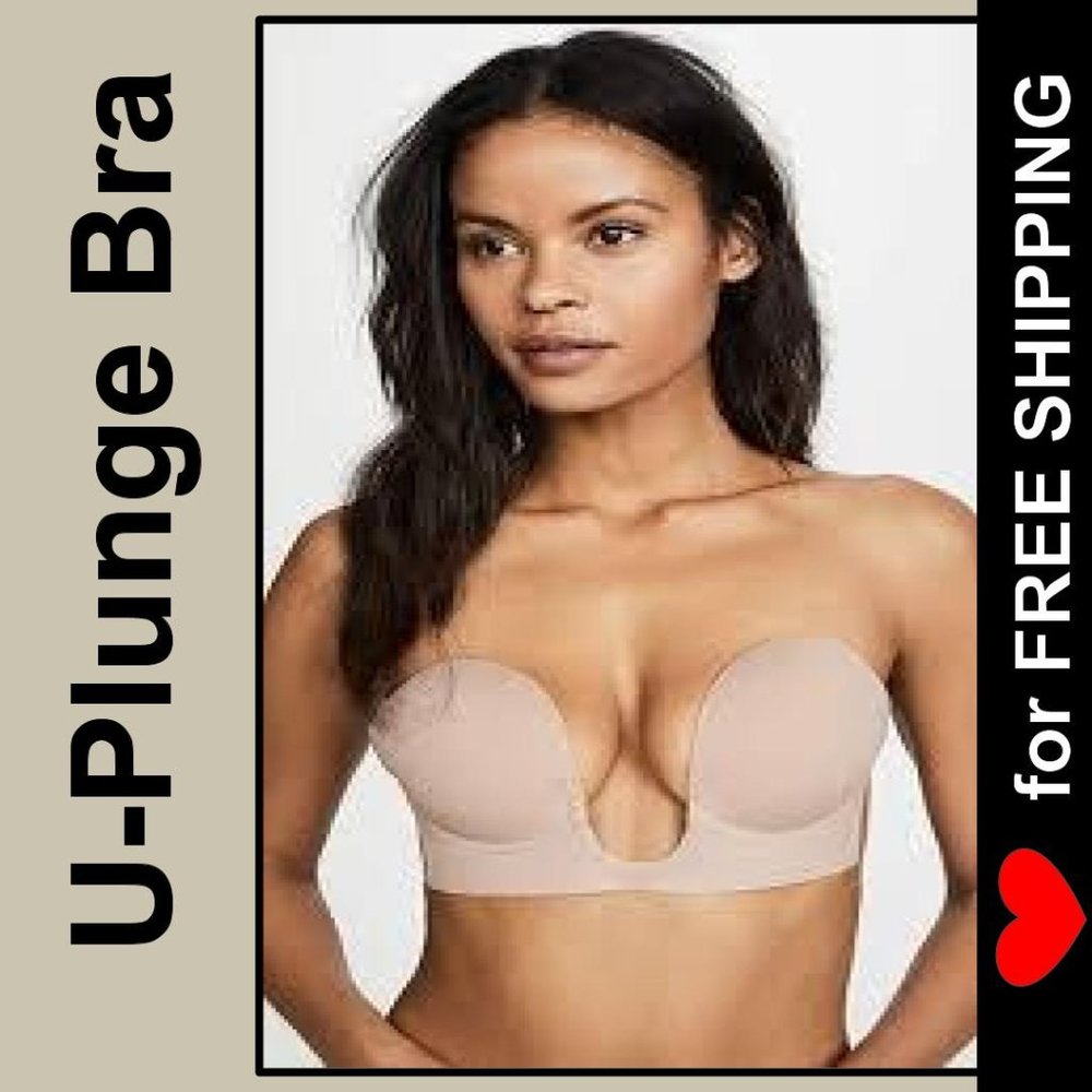 U-Plunge Bra- Strapless Adhesive Deep U Bra